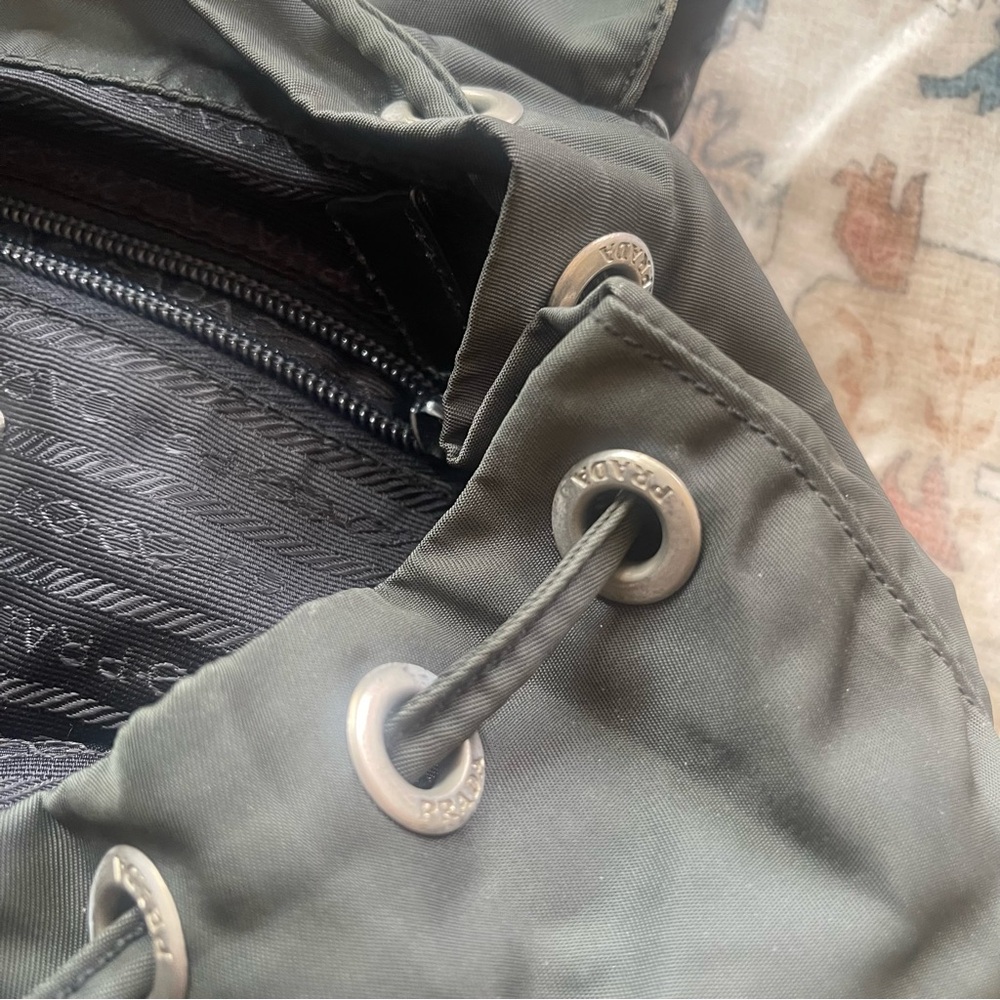 Prada Black Nylon Vintage Grey Backpack - Picture 6 of 16